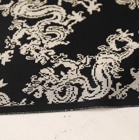 Jacquard cotton fabric by the yard