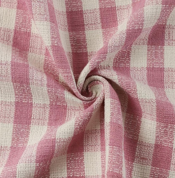 Plaid Tweed fabric by the yard