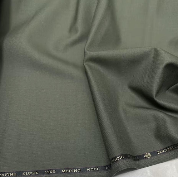 Worsted Merino Wool fabric by the yard