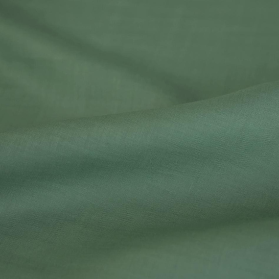 Green linen fabric by the yard
