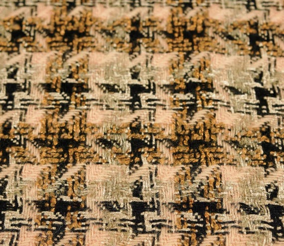Tweed wool fabric by the yard