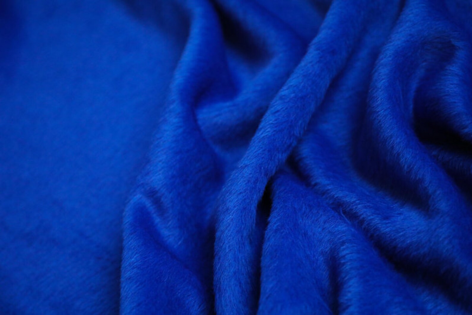 Royal blue alpaca wool fabric woolen fabric by the yard Etsy