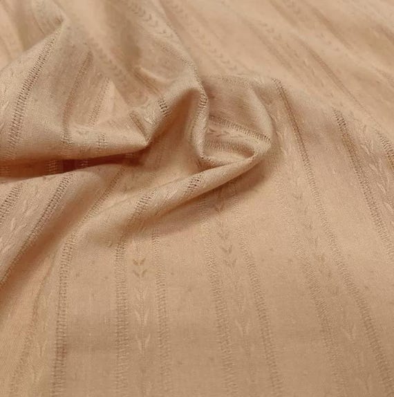 Jacquard linen cotton fabric sold by yard