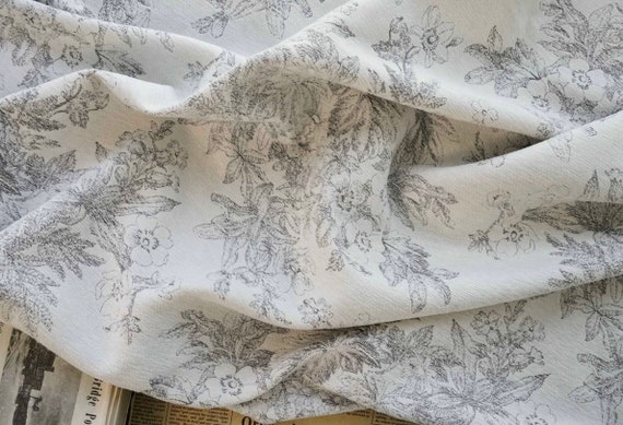 Jacquard brocade fabric by the yard