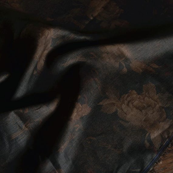 Print linen fabric by the yard