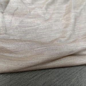 Knit silk jersey fabric by the yard