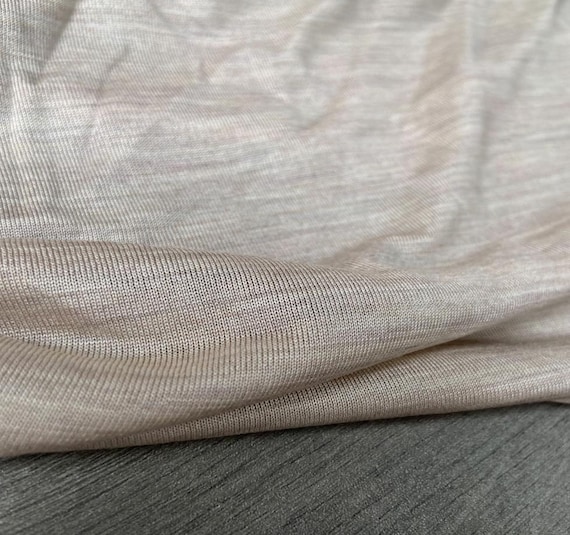 Knit silk jersey fabric by the yard