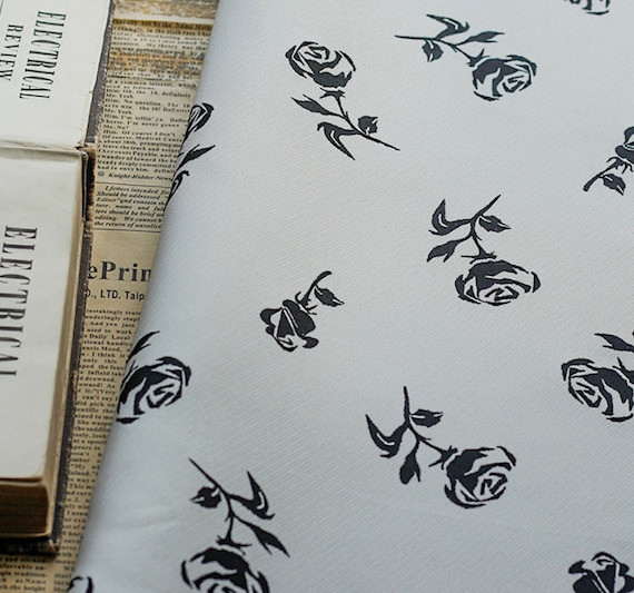 Jacquard floral fabric by the yard