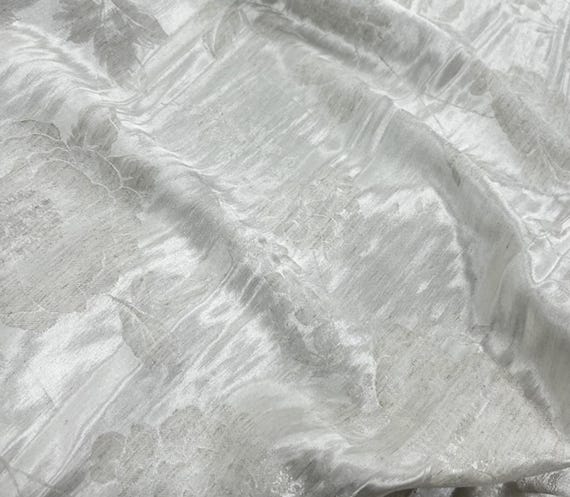 Jacquard Linen Viscose fabric by the yard