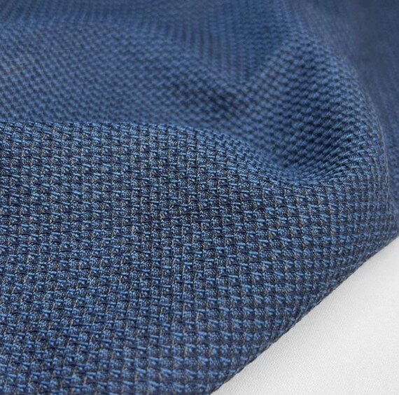 Jacquard Wool fabric by the yard