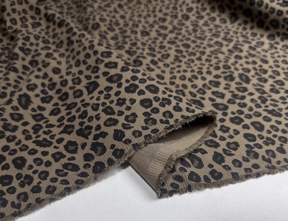 Animal pattern denim cotton fabric by the yard