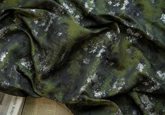 Jacquard brocade fabric by the yard