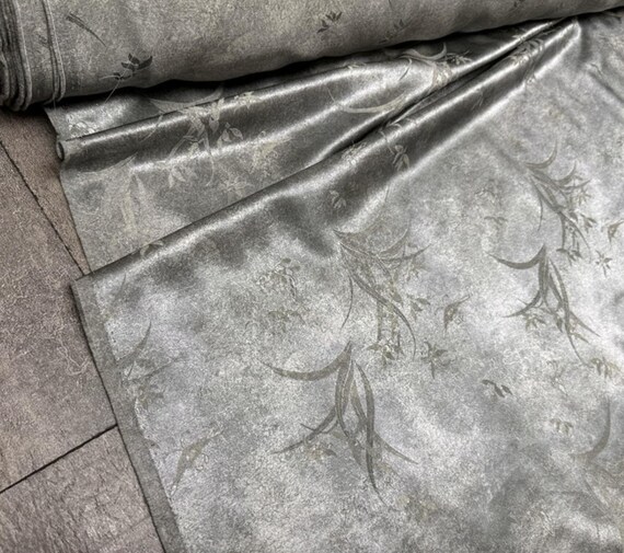 Jacquard silk fabric by the yard