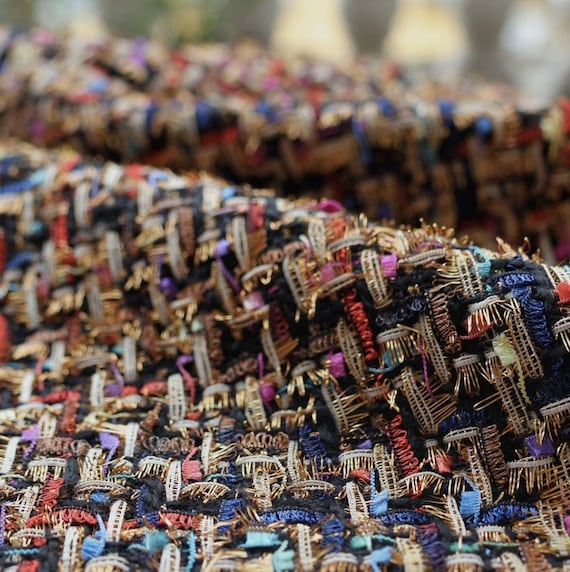 Tweed fabric by the yard