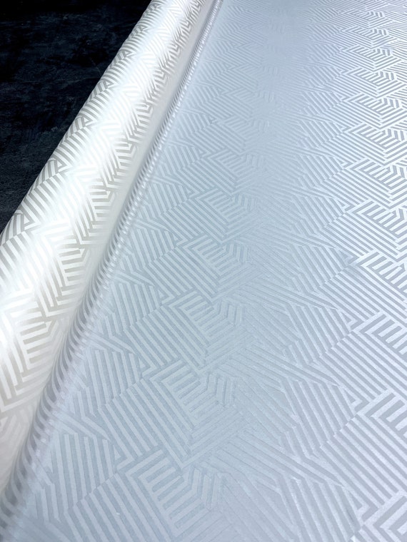 Jacquard Silk Fabric by the Yard Etsy