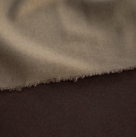 Double Sided Wool fabric by the yard