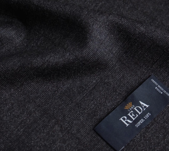 Italian Fabric Plaid Worsted Wool fabric by the yard for Suiting