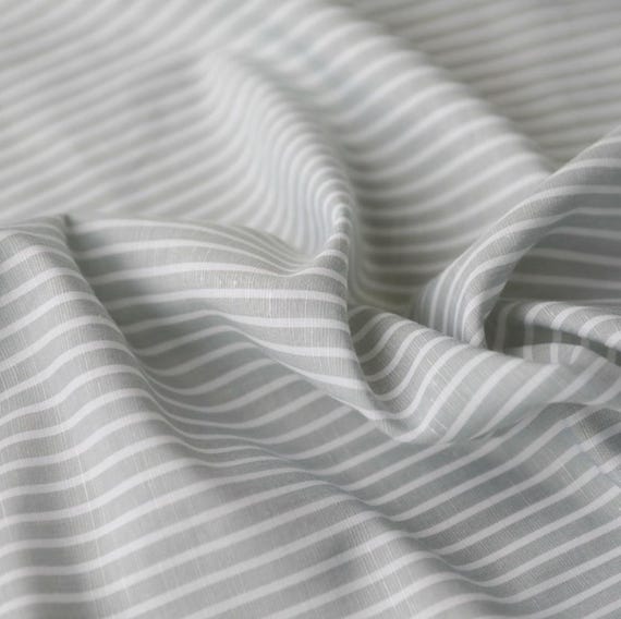 Striped Tencel Linen fabric by the yard