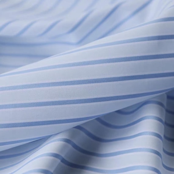 Striped cotton fabric by the yard