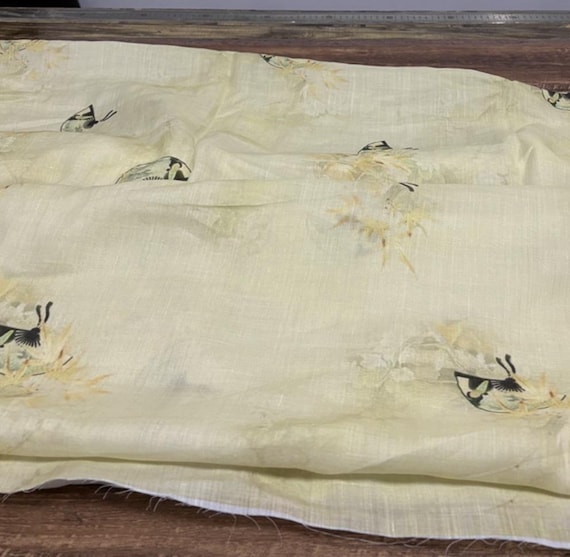 Print ramie fabric by the yard