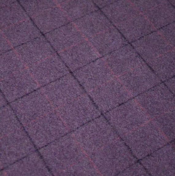Purple Wool fabric by the yard