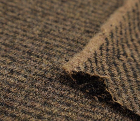 Double sided wool fabric by the yard