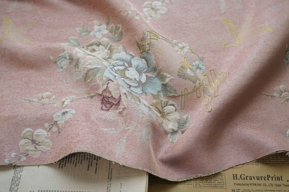 Crane Jacquard brocade fabric by the yard