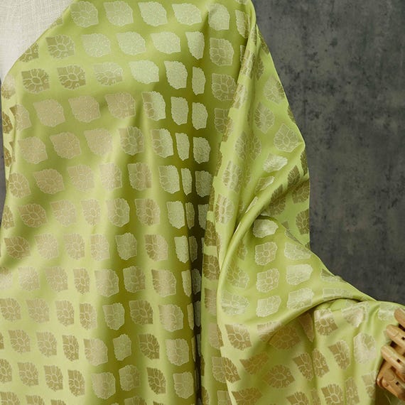 Jacquard brocade fabric by the yard