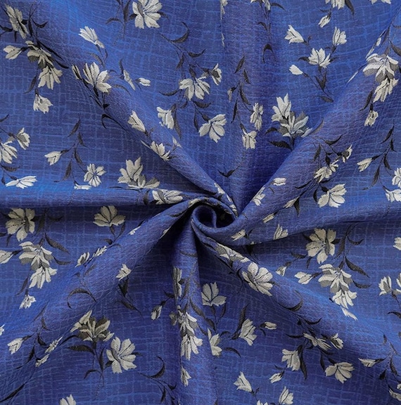 Jacquard brocade fabric by the yard