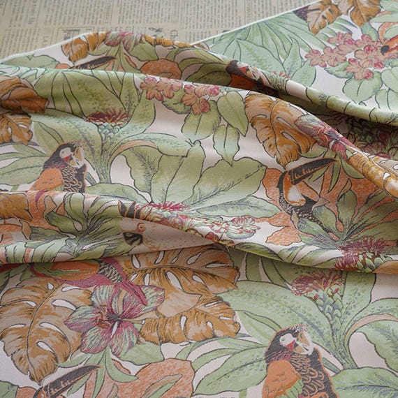 Jacquard brocade fabric by the yard
