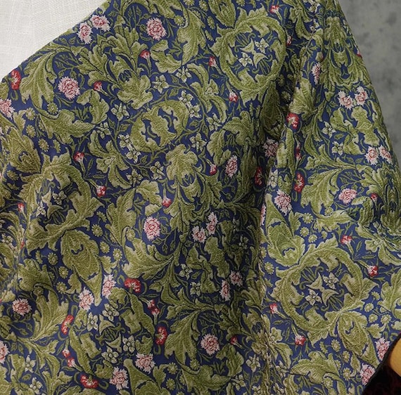 Jacquard brocade fabric by the yard