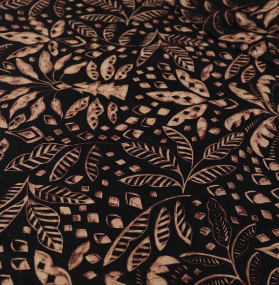 Floral Tencel Linen fabric by the yard