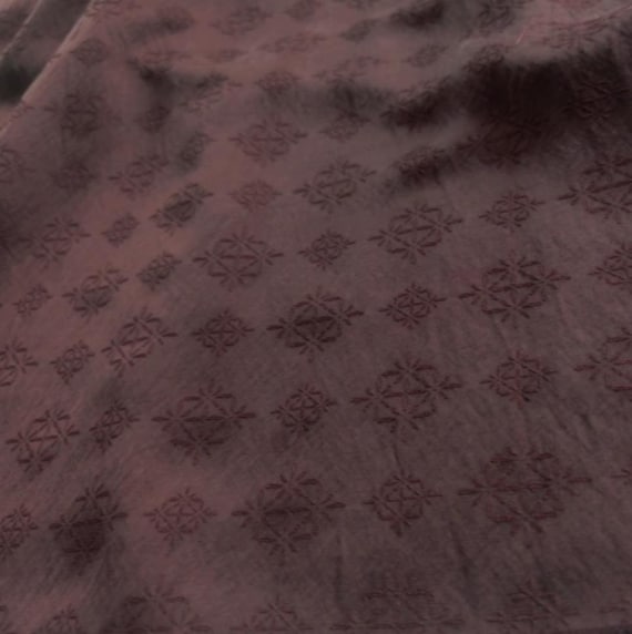Jacquard cupra cupro fabric by the yard