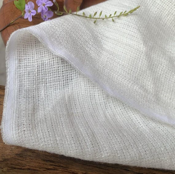 Jacquard Hollowed Linen fabric by the yard