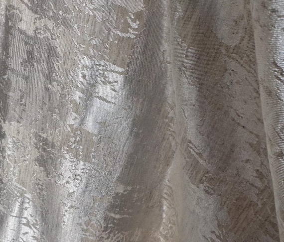 Jacquard linen viscose fabric by the yard