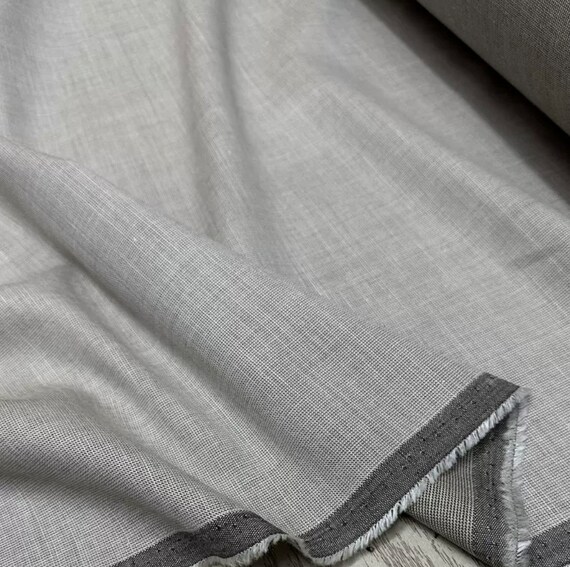 Wool linen fabric by the yard