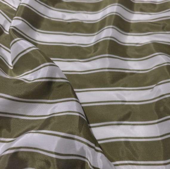Striped cupra fabric by the yard