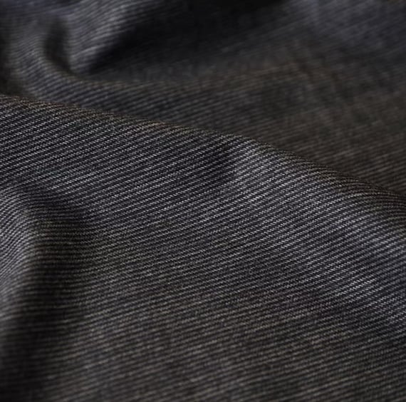Striped Wool fabric by the yard