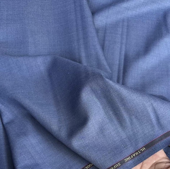 Worsted Merino Wool fabric by the yard