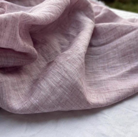 Yarn dyed linen fabric by the yard