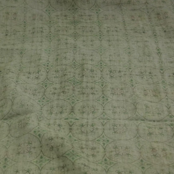Print linen fabric by the yard