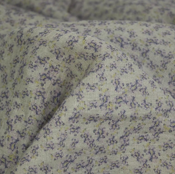 Print linen fabric by the yard