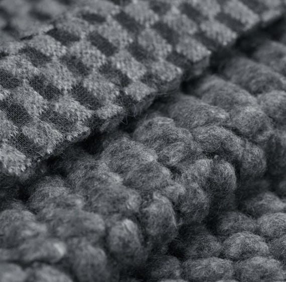 Jacquard Dotted Wool fabric by the yard