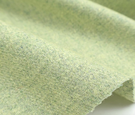 Melange Flannel Wool fabric by the yard