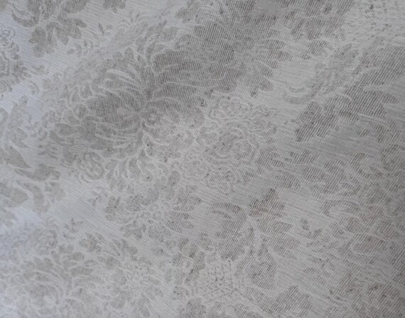Jacquard linen fabric by the yard
