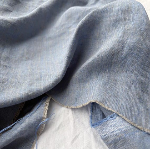 Yarn dyed linen fabric by the yard