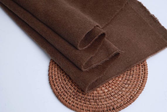 Baby Suri alpaca wool fabric, woolen fabric by the yard