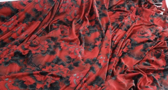 Knit silk jersey fabric by the yard