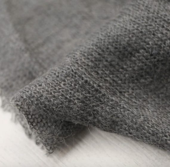 Knit wool fabric by the yard