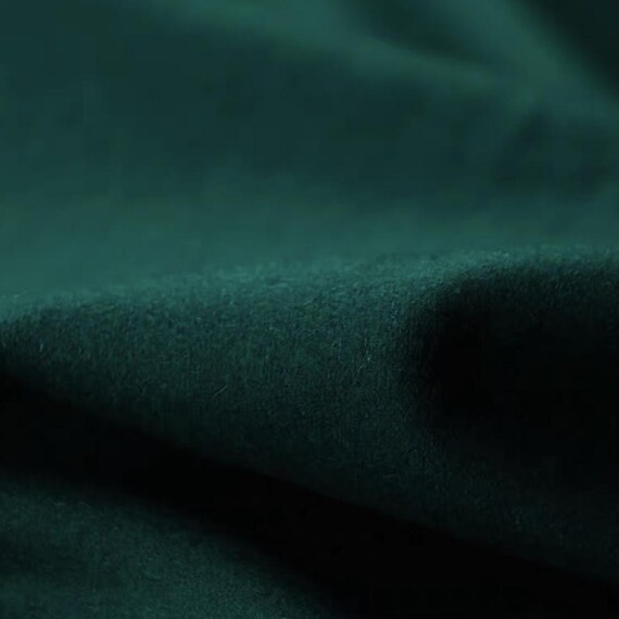 Green Wool fabric by the yard
